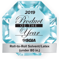 2019 Product of the Year - Roll-to-Roll Solvent/Latex under 80 in